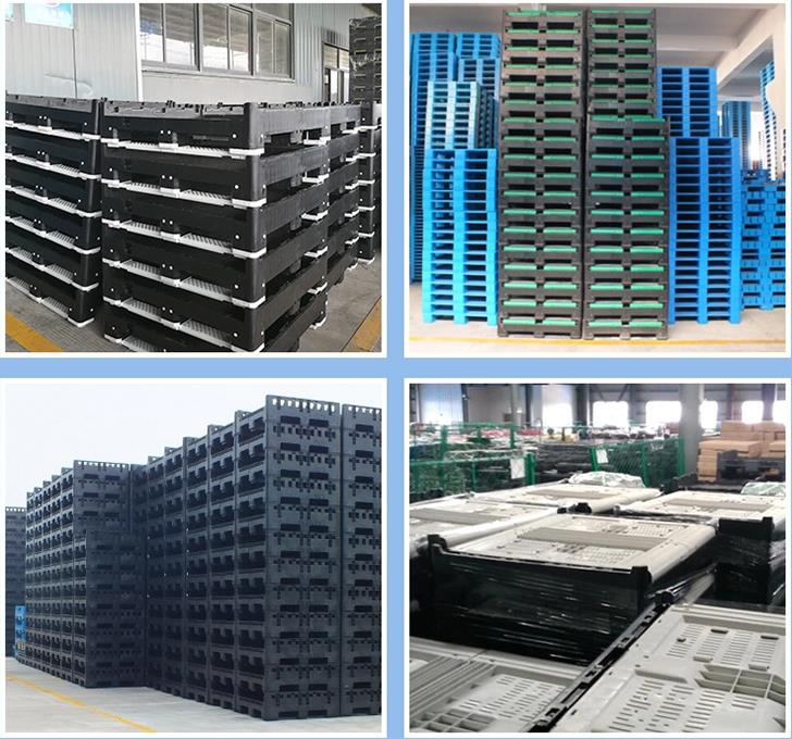 Heavy duty large food grade foldable plastic pallet box for sale